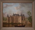 Gouda Castle, painting by Christoffel Pierson Royalty Free Stock Photo